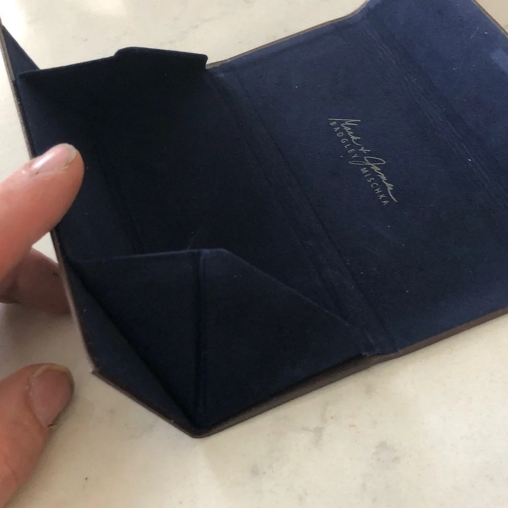Badgley Mischka Black Eyeglass Case